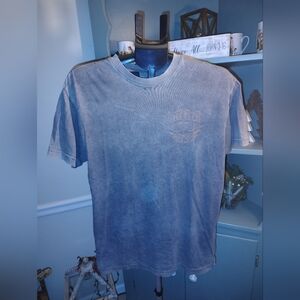 Affliction Men's Blue-Gray Short Sleeve Tee